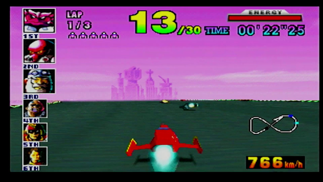 HDMI 1080p - N64 Original Hardware & Software - F Zero X - Nintendo 64 - Longplay Speedrun - Part 1