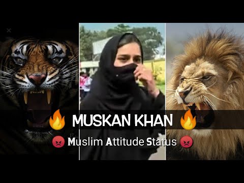 Hijab Girl's Status 😡 || Muskan Khan Status || Muslim Attitude Status #shorts #attitude #muslim #new