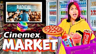 FUI AL CINE CON SUPERMERCADO ADENTRO 🍿🛒 ¿Cuánto Gasté? ¿Vale la pena? | CONNY MERLIN