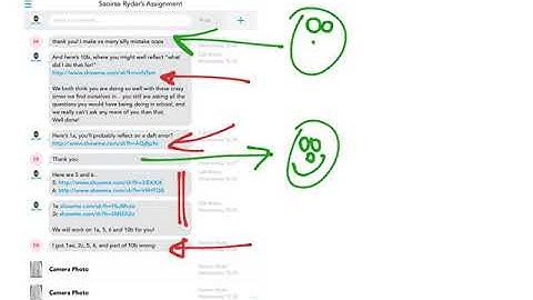 Using ShowMe to record quick videos and post links to students in Showbie