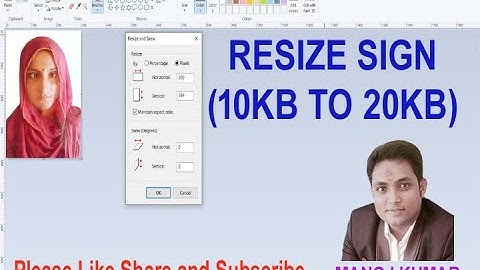 How To Resize Signature in Paint into 140 x 60 pixels JPG format below 20 KB