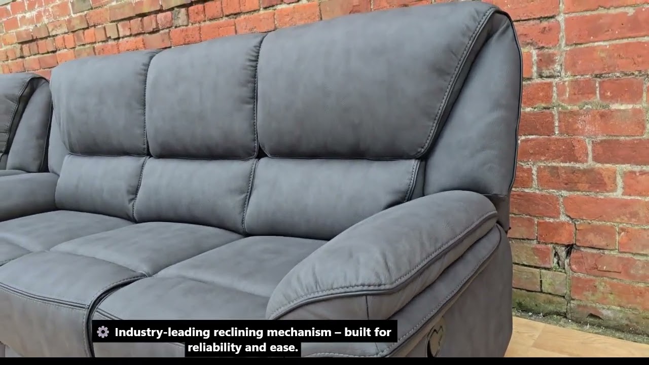 Grey Fabric Recliner