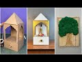 DIY Cardboard Temple &amp; Jute Wall Art | Budget-Friendly Home Decor Ideas
