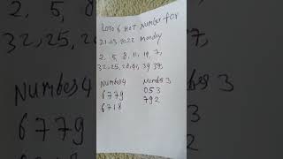 loto 6 hot number+ numbers