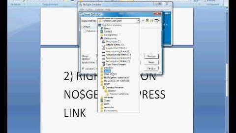 HOW TO LINK ON NO$GBA