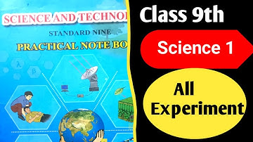 Class 9th Science And Technology Practical Book Answer Part 1/ All Experiment / विज्ञान प्रात्यक्षिक