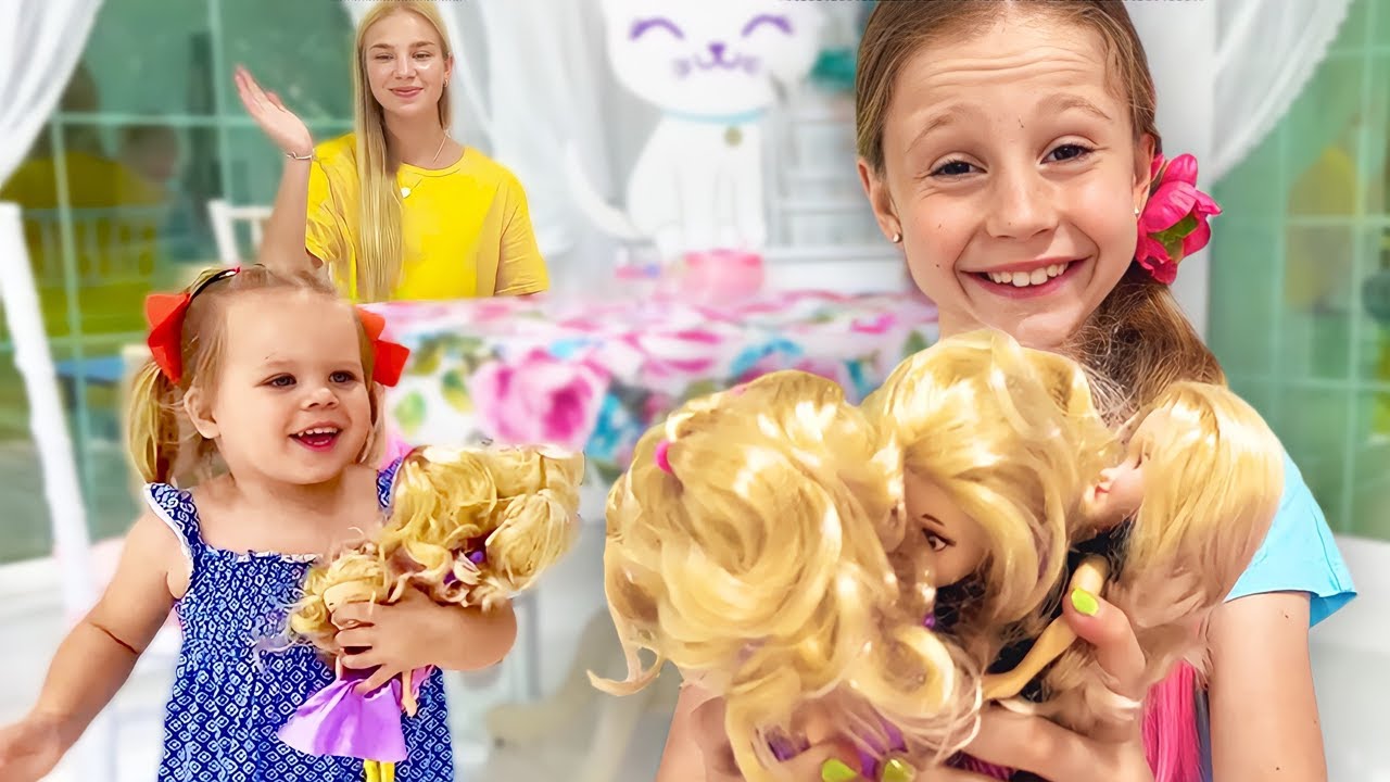 ⁣Nastya, Maggie y Naomi - Video de bricolaje para niños