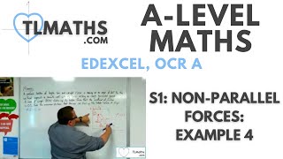 A-Level Maths: S1-29 Non-Parallel Forces: Example 4