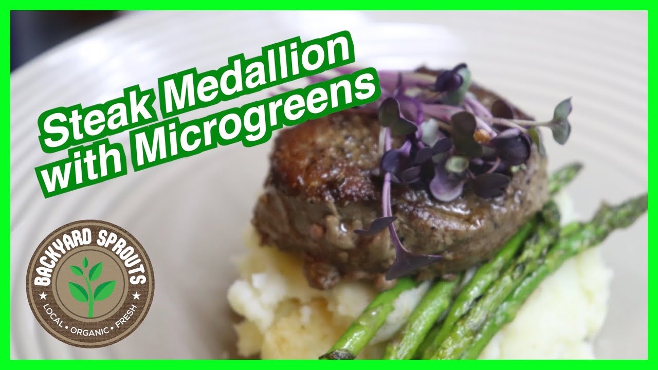 How To Cook Steak Medallions With Microgreens 2019 YouTube