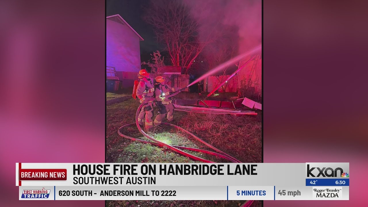 AFD fights two-story house fire early Monday morning - YouTube