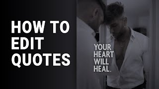 Picsart Quotes editing 2020 | How to Create Quotes Professionally | Picsart Tutorial #01