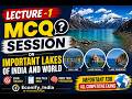 Important Lakes of India and World MCQs | Most Expected Questions for JKSSB FAA/NT  PART 1