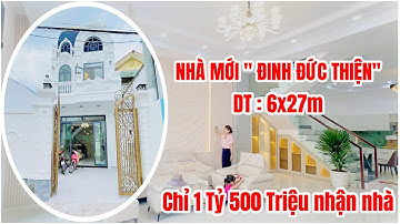 Bán nhà 1 lầu gần chợ Bình Chánh Đinh Đức Thiện . Tài chính từ 1ty500 sỡ hữu căn nhà dt 6x27m , SHR
