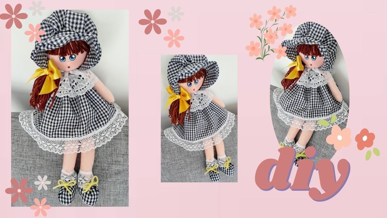 Hermosa MUÑEQUITA  con Gorrito🌼🌻🌺/DIY utilizando material reciclado