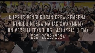 Download Lagu MONTAJ: KURSUS KREW MMM (MINGGU MESTRA MAHASISWA) UTM TAHUN 2023 MP3 Download Lagu MONTAJ: KURSUS KREW MMM (MINGGU MESTRA MAHASISWA) UTM TAHUN 2023 MP3