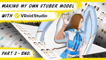 How I Made My Own VTuber Model in Vroid Studio! | Timelapse Part 2
