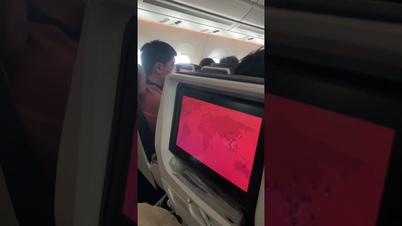 華航CI64 維也納飛台北 機艙最後一排 Airbus A350-900