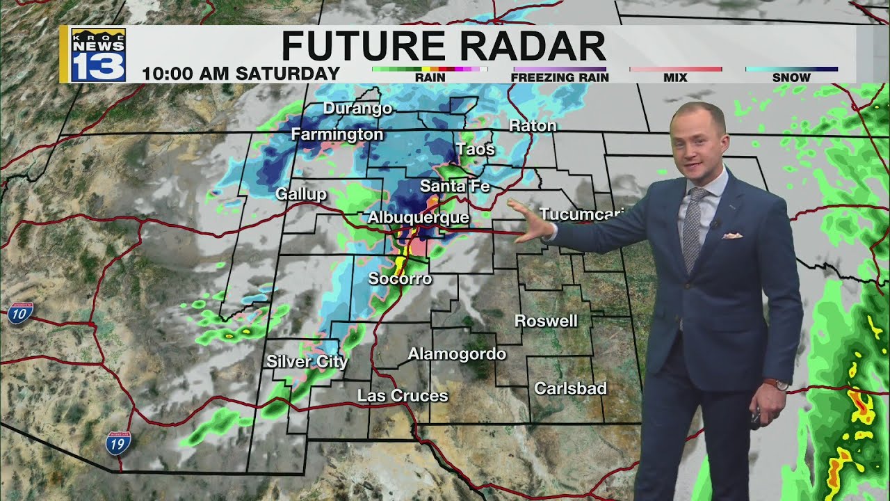 Rain, snow moves into New Mexico Friday - YouTube