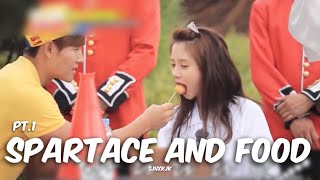 Spartace and Food pt.1| 꾹멍 송지효 김종국과 음식