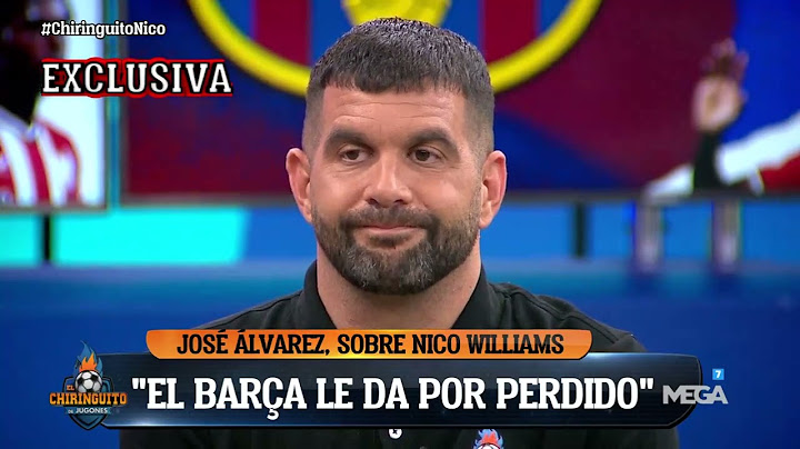 😕 EXCLUSIVA DE JOSÉ ÁLVAREZ: "LAPORTA se siente ENGAÑADO por NICO WILLIAMS".