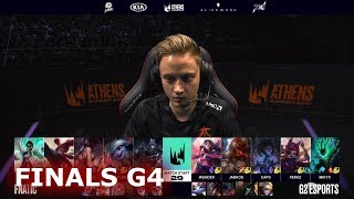 Fnatic vs G2 eSports - Game 4 | Finals S9 LEC Summer 2019 Playoffs | FNC vs G2 G4