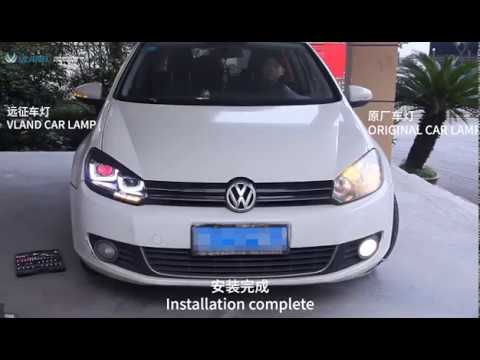 VLAND VW Golf MK6 LED Headlights Install Video