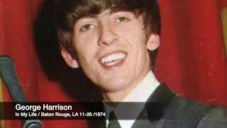 Vignette de la vidéo "George Harrison - In my life / LIVE Baton Rouge '74"