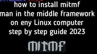 How To Install [MITMF] Man In The Middle Framework Step By Step Guide 2024 For Educational Purpose