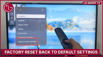 LG Smart TV: fabrieksinstellingen terugzetten naar de standaardinstellingen (met LG-account aanma...