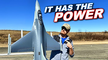 100MPH FAST RC Fighter Jet!! - FMS F-16C 70mm