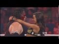 WWE AJ Kisses Kane On RAW 