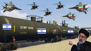 Israeli Secret Oil Supply Convoy Badly Destroyed by Irani Fighter Jets in Jerusalem City - GTA 5