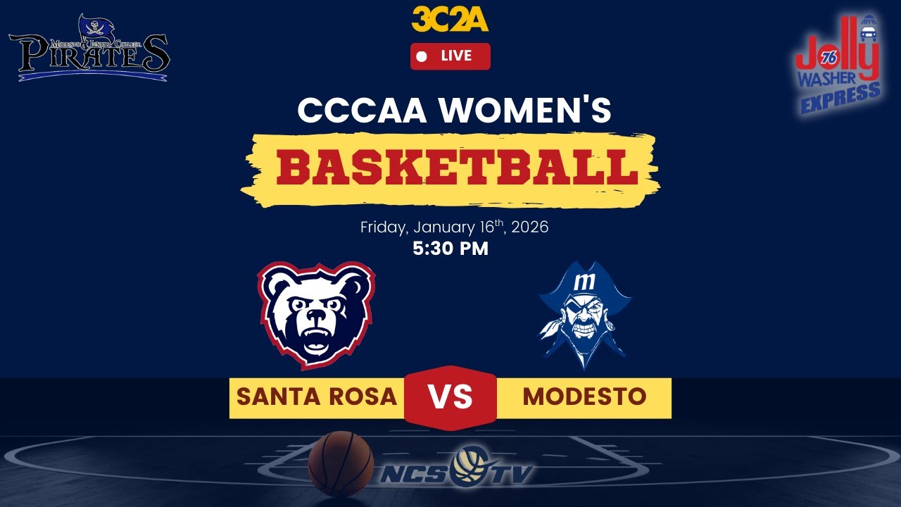 Santa Rosa vs Modesto Junior College Women's Basketball LIVE 1/16/26
