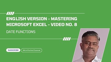 English Version – Video #8 - Mastering Excel: The Ultimate Guide | Date Functions