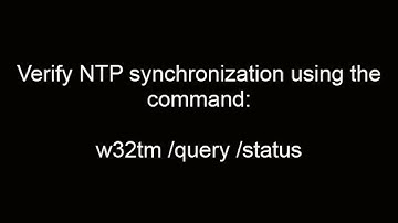Configuring NTP on Windows 2012 Server