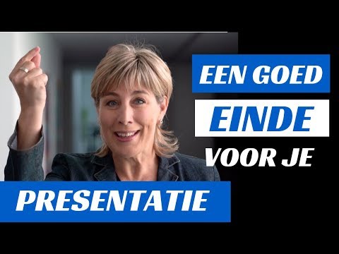 Een goed einde voor een presentatie