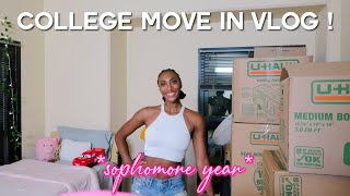 MOVE INTO COLLEGE WITH ME ! *sophomore year* #college #collegevlog