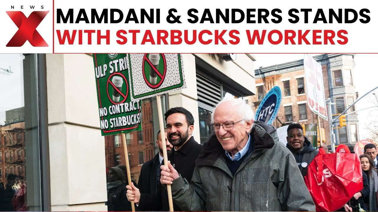 Mamdani & Sanders Join Striking Starbucks Workers in Brooklyn Rally | World News | NewsX
