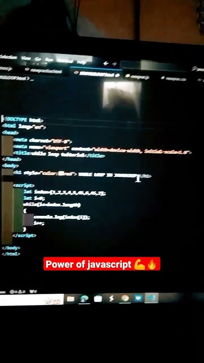 While loops in JavaScript by Code with Harry #html #css #loop # ...