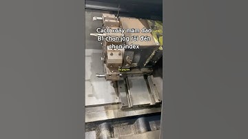 Cách xoay mâm dao trên máy tiện Cnc #cncmachine #cnc #cncsoftware #automobile #cncmill