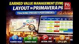 Earned Value Management (EVM) Layout in Primavera P6