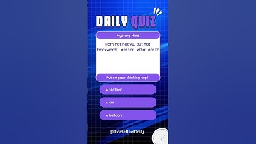 Put on your thinking cap! | Riddle Reel Daily