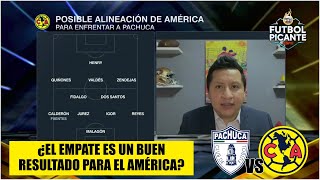 La ALINEACIÓN del AMÉRICA para enfrentar al PACHUCA en la LIGUILLA de la Liga MX | Futbol Picante