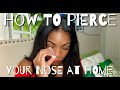 PIERCING MY NOSE WITH AMAZON KIT😱