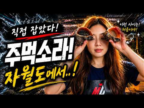 자월도편) 자월도 해루질 주먹소라 등장!!!