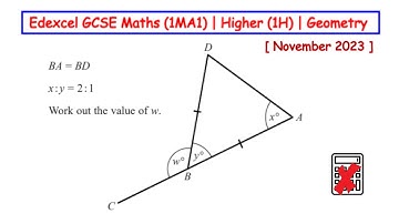 Geometry | Edexcel GCSE Maths (1MA1) | November 2023 Paper 1H (Higher) | Q6.