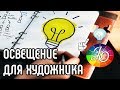 ОСВЕЩЕНИЕ РАБОЧЕГО МЕСТА. Выбираем ПРАВИЛЬНОЕ освещение для рисования за 5 минут!