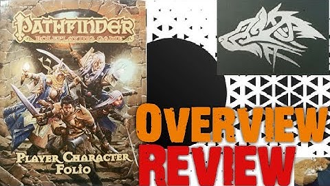 🐲 Overview & Review of Player character folio for Pathfinder roleplaying game 1st edition from Paizo