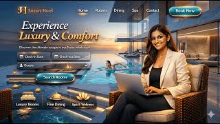 Build a Stunning Hotel Website with Tailwind CSS 🔥 | Full Responsive Design Tutorial (Step-by-Step)