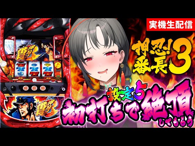 実機配信】番長3初打ち！設定5で絶頂してもらいます🎰🎤【七福あかね